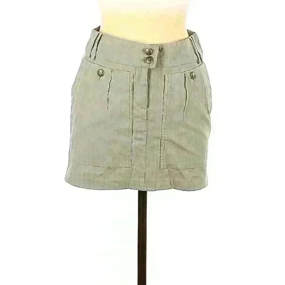 Patrizia Pepe Solid Gray Casual skirt size 42 (EU) SIZE 8 US - Picture 1 of 2